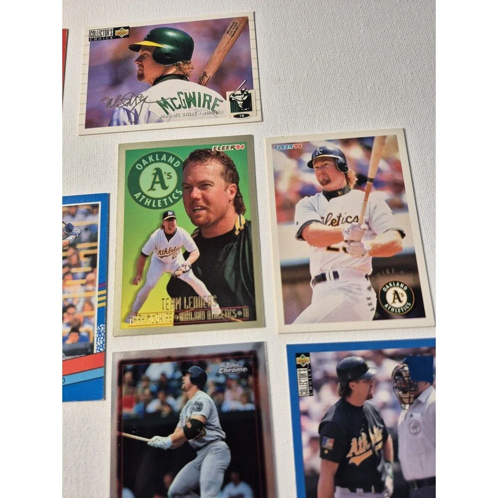 Lot of 12-15 Vintage 1990s Ken Griffey Jr & Mark McGwire Baseball Cards -...